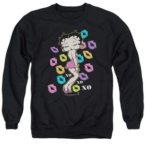 Betty Boop Tripple XO XO XO Lips Sweatshirt