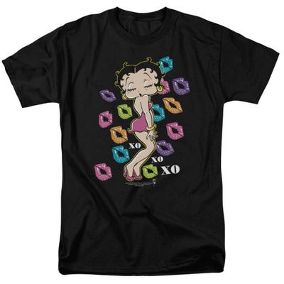 Betty Boop Tripple XO XO XO Lips T-Shirt