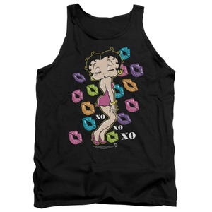 Betty Boop Tripple XO XO XO Lips Tank Top