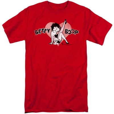 Betty Boop Vintage Cutie Pup Tall T-Shirt