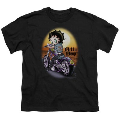 Betty Boop Wild Biker Girl Kids T-Shirt