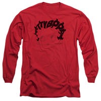 Betty Boop Word Hair Long Sleeve Shirt