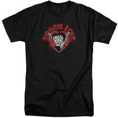 Betty Boop Zombie Heart You Forever Love Tall T-Shirt