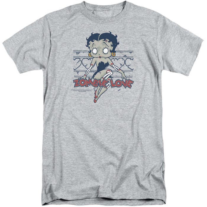 Betty Boop Zombie Pinup Logo Tall T-Shirt