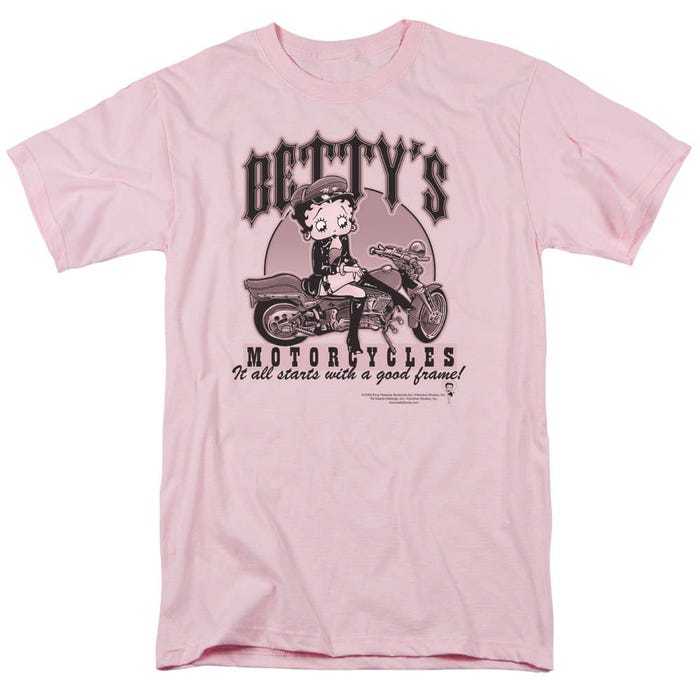 Betty's Motorcycles It all Starts with a Good Frame. Boop T-Shirt
