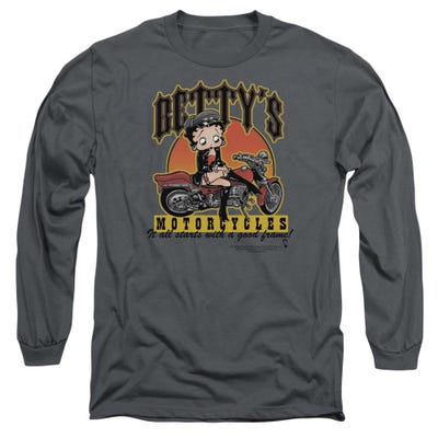 Betty's Motorcycles It all Starts with a Good Frame Long Sleeve Shirt