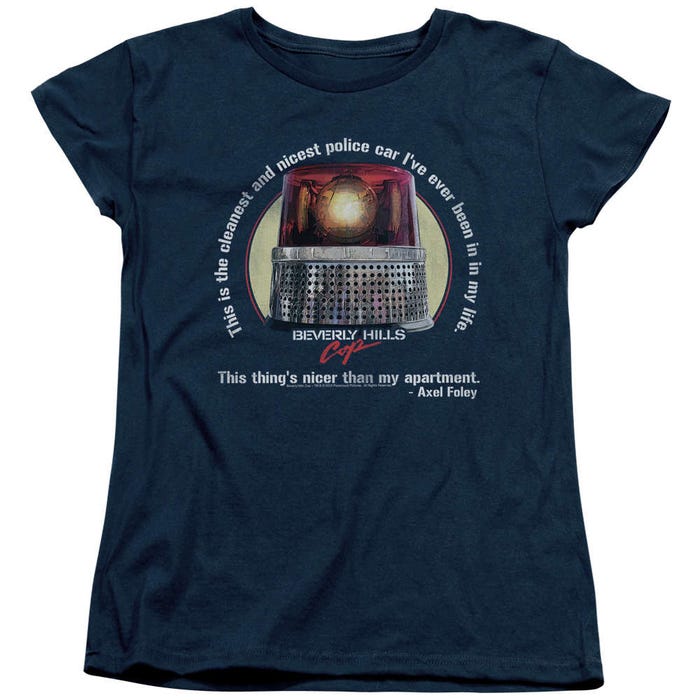Beverly Hills Cop This Thing's Nicer Than My Apartment Police Car Womens T-Shirt