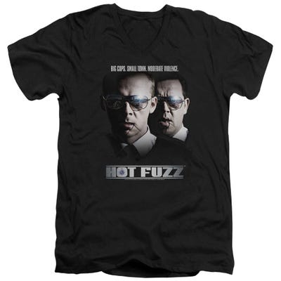 Big Cops Hot Fuzz V-Neck T-Shirt