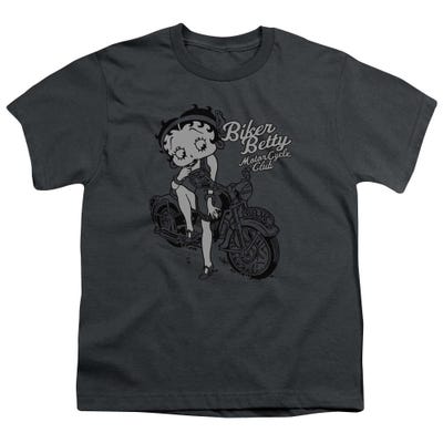 Biker Betty Motor Cycle Club BBMC Betty Boop Kids T-Shirt