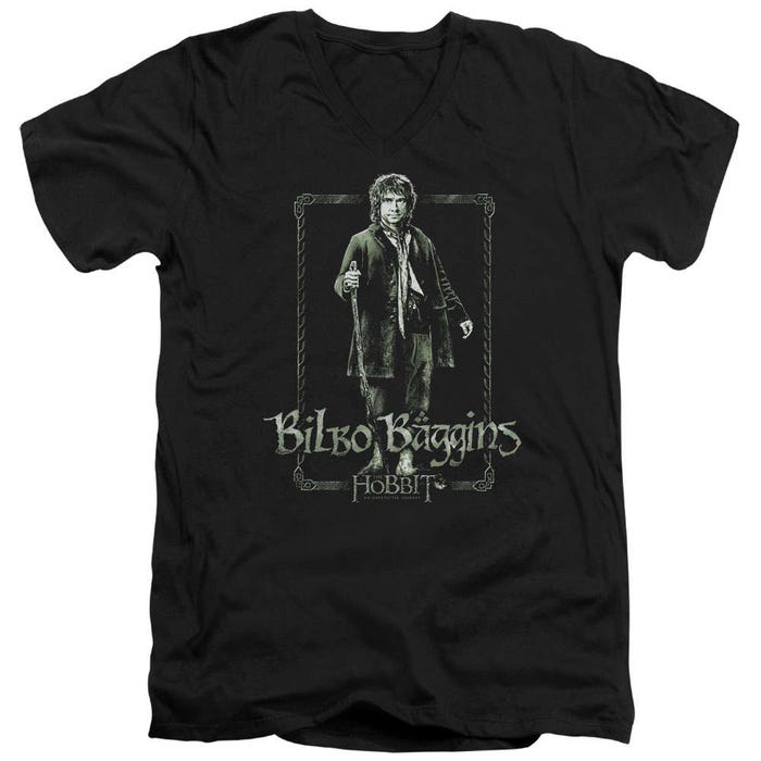 Bilbo Stare The Hobbit V-Neck T-Shirt
