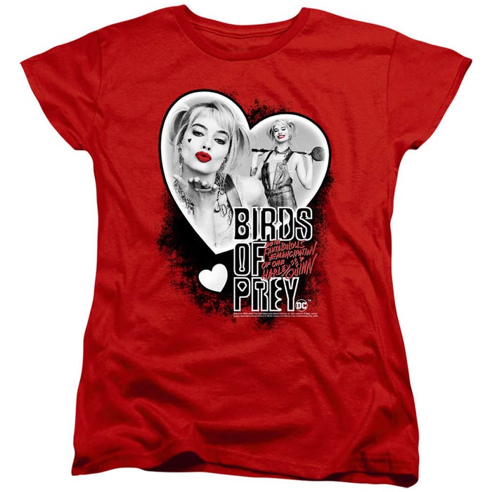 Birds of Prey Heart Harley Womens T-Shirt