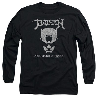 Black Metal Batman Long Sleeve Shirt