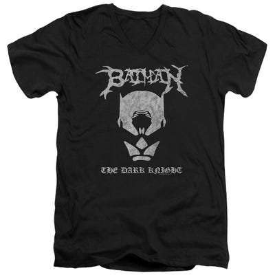 Black Metal Batman V-Neck T-Shirt