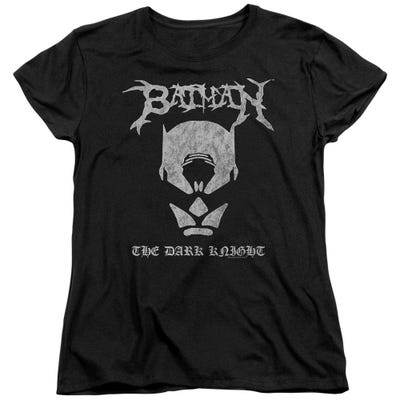 Black Metal Batman Womens T-Shirt