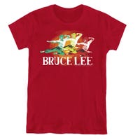 Bruce Lee Tri Color Womens T-Shirt