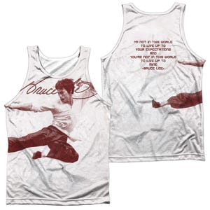 Bruce Lee Expectations Kick Sublimation Tank Top