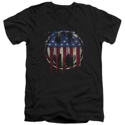 Bleeding Signal Batman V-Neck T-Shirt