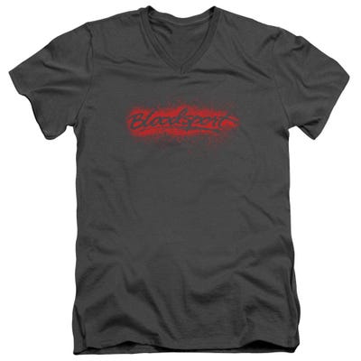 Bloodsport Blood Splatter Logo V-Neck T-Shirt