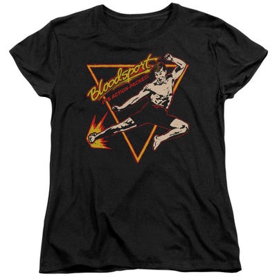 Bloodsport It’s Action Packed Ninja Womens T-Shirt