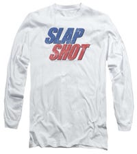 Blue & Red Logo Slap Shot Long Sleeve Shirt