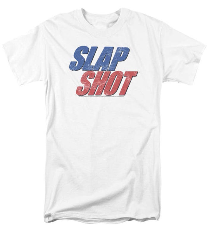 Blue & Red Logo Slap Shot T-Shirt