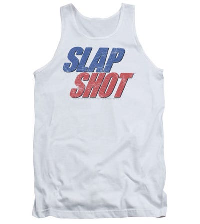 Blue & Red Logo Slap Shot Tank Top