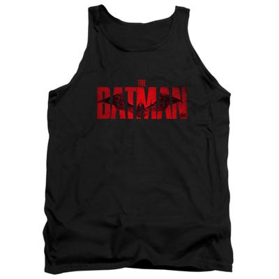 THE BATMAN CRIMSON DRAWN BAT LOGO Tank Top