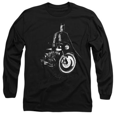 THE BATMAN AND HIS MOTORCYCLE Long Sleeve Shirt