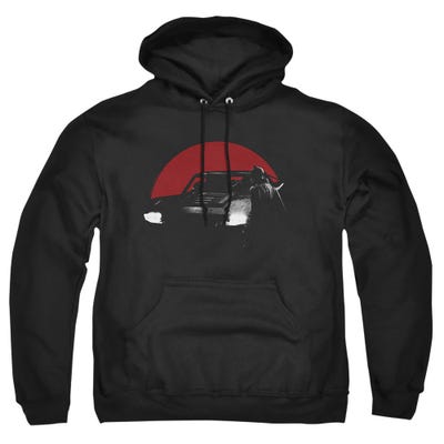 THE BATMAN RED MOON AND BATMOBILE Hoodie