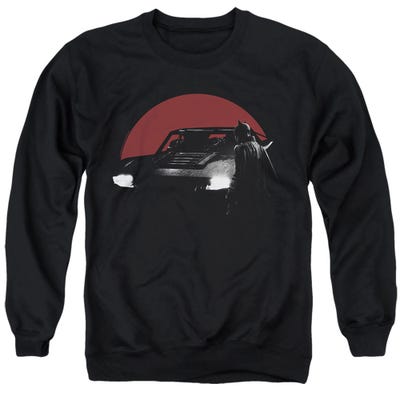 THE BATMAN RED MOON AND BATMOBILE Sweatshirt