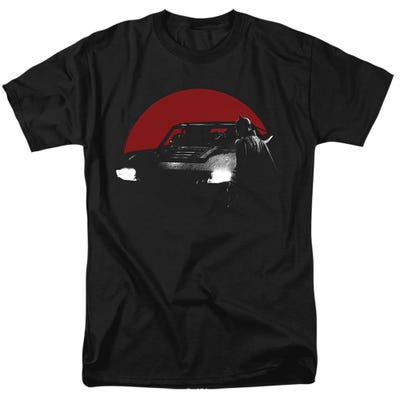 THE BATMAN RED MOON AND BATMOBILE T-Shirt