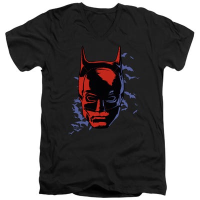 THE BATMAN SHADOWED HEADSHOT V-Neck T-Shirt