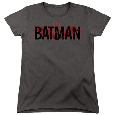 THE BATMAN LOGO WITH RED BAT Womens T-Shirt