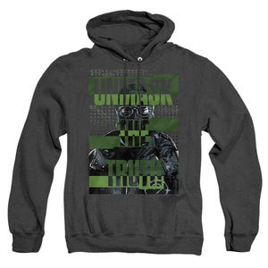 The Batman Unmask The Truth Adult Heather Hoodie