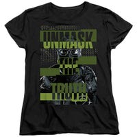 The Batman Unmask The Truth Womens T-Shirt