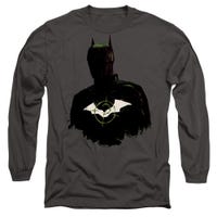 THE BATMAN SILHOUETTE WITH RIDDLER LOGO Long Sleeve Shirt