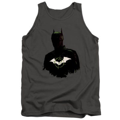 THE BATMAN SILHOUETTE WITH RIDDLER LOGO Tank Top