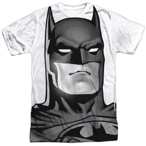 Batman Black and White Portrait Sublimation T-Shirt