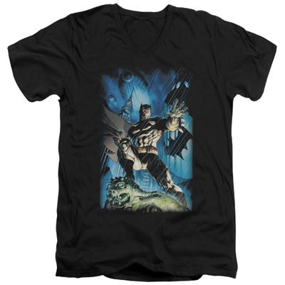 STORMY DARK KNIGHT BATMAN V-Neck T-Shirt