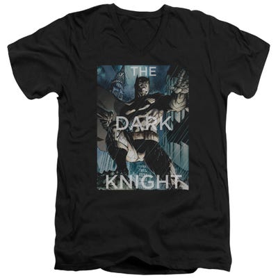 The Dark Knight Batman Fighting The Storm V-Neck T-Shirt