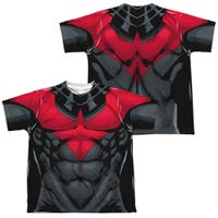 Batman Nightwing Red Uniform Back & Front Kids Sublimation T-Shirt