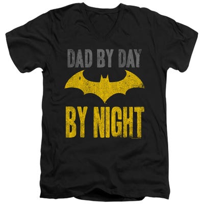 BATMAN DAD BY DAY V-Neck T-Shirt