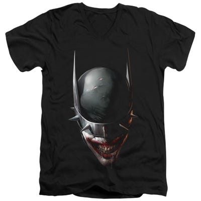 Batman Who Laughs Head V-Neck T-Shirt