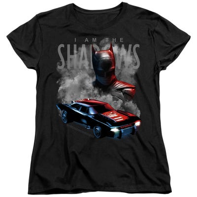 THE BATMAN 2022 BATMAN AND BATMOBILE Womens T-Shirt