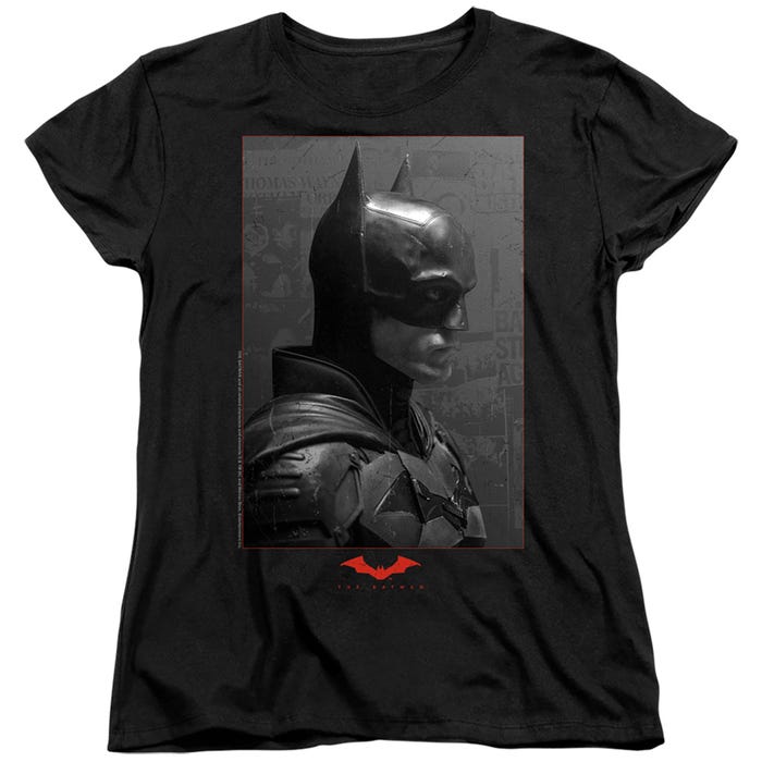THE BATMAN 2022 WORN PORTRAIT Womens T-Shirt
