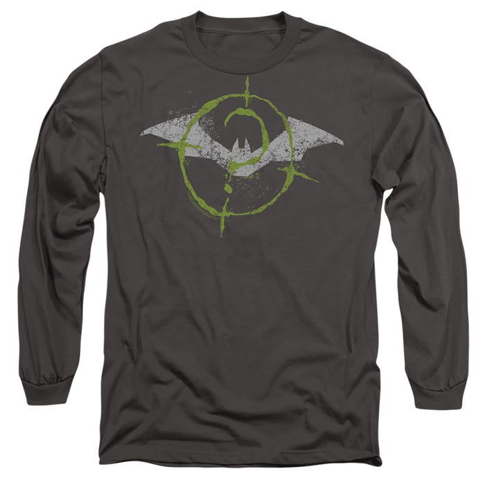 THE BATMAN (2022) SCRIBBLES BAT LOGO Long Sleeve Shirt