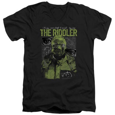THE BATMAN (2022) RIDDLER ILLUSTRATION V-Neck T-Shirt