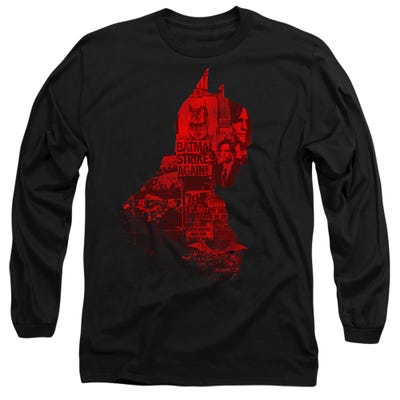 THE BATMAN 2022 NEWS SILHOUETTE Long Sleeve Shirt