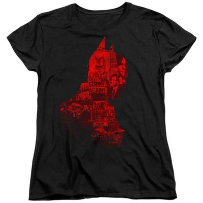 THE BATMAN 2022 NEWS SILHOUETTE Womens T-Shirt