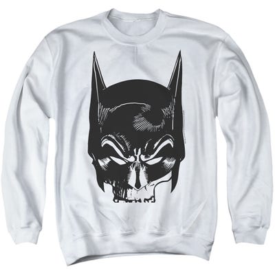 BATMAN SKULL ON WHITE Sweatshirt